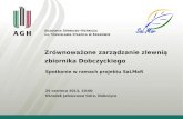 Zrównoważone zarządzanie zlewnią zbiornika Dobczyckiego