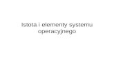 Istota i elementy systemu operacyjnego