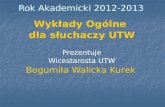 Rok Akademicki 2012-2013