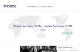 Print serwer GDI z interfejsem USB 2.0