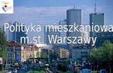 Polityka mieszkaniowa  m.st. Warszawy