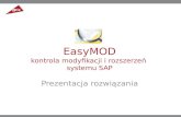 EasyMOD kontrola modyfikacji i rozszerzeń  systemu SAP
