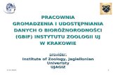 provider: Institute of Zoology, Jagiellonian Univeristy UJAGIZ
