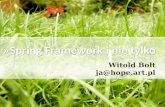 » Spring  Framework  i nie tylko