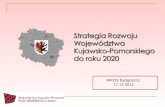 Strategia Rozwoju  Województwa  Kujawsko-Pomorskiego do roku 2020