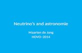 Neutrino’s and astronomie