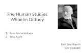 The Human Studies Wilhelm Dilthey