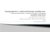 Prof. UEK, dr hab. Jacek Klich  Katedra Gospodarki i Administracji Publicznej  UEK