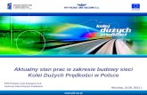 Aktualny stan prac w zakresie budowy sieci Kolei Dużych Prędkości w Polsce