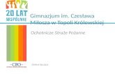 Gimnazjum im. Czesława Miłosza w Topoli Królewskiej