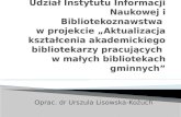 Oprac. dr Urszula Lisowska-Kożuch