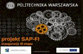 projekt SAP-FI inauguracja III etapu