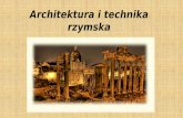 Architektura i technika rzymska