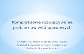 Kompleksowe  rozwiązywanie problemów  wód opadowych Dr hab. inż. Paweł Licznar, prof.  n adzw .