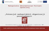 Małopolskie Obserwatorium Polityki Społecznej „Potencjał małopolskich organizacji pozarządowych”