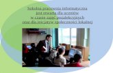 Koła zainteresowań: Interdyscyplinarny szkolny program edukacji przyrodniczej Koło informatyczne