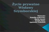 Życie prywatne Wisławy Szymborskiej