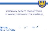 Zbiorowy system zaopatrzenia  w wodę województwa  śląskiego