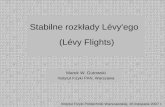 Stabilne rozkłady L évy'ego     (Lévy Flights)