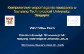 Komputerowe wspomagania nauczania w Nanyang Technological University, Singapur
