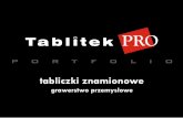 Portfolio 2010 - Tablitek Pro - Tabliczki Znamionowe