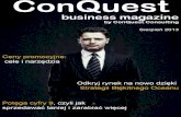 ConQuest business magazine - Sierpień 2013
