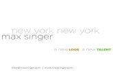max singer's portfolio: new york new york