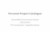GCS Personal Project Catalog