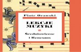 Piotr Orawski · Lekcje muzyki · Średniowiecze i renesans · muzyka świecka Josquina de Pres