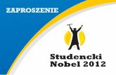 Zaproszenie - Studencki Nobel 2012
