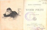 MARIA KONOPNICKA. WYBOR POEZYI. WARSZAWA - 1908