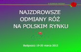 Najzdrowsze odmiany róż na rynku polskim Bydgoszcz 2013