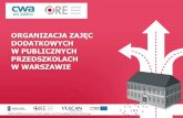 Organizacja zajęć dodatkowych w publicznych przedszkolach w Warszawie