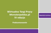 Wirtualne Targi Pracy Monsterpolska.pl - IV edycja