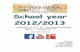 School year 2012/2013