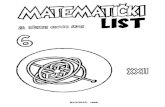 Matematički list XXII/6 (1988)