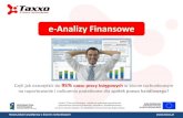 Taxxo e-analizy finansowe - dla biur rachunkowych - szybsze raportowanie i analiza w Excelu dla
