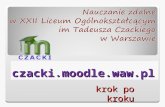 Wstęp do czacki.moodle.waw.pl