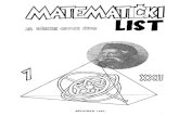Matematički list XXII/1 (1987)
