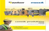 Cennik produktów Weber 2009