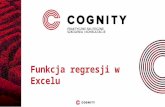 Cognity kurs Excel - funkcja regresji