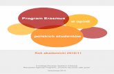 Program Erasmus w opinii polskich studentów