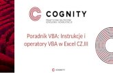 Kurs VBA - Instrukcje i Operatory VBA w Excelu cz III