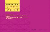 Raport 2007-2013 Programy: Uczenie sie przez całe życie oraz Młodzież w działaniu w Polsce