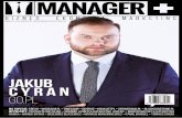 Manager + - Wydanie 8. Okładka - Jakub Cyran.