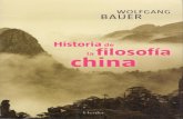 Bauer, Wolfgang - Historia de La Filosofia China