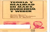 Teoria y Realidad en Marx Durkheim y Weber
