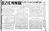 Dziennik Czestochowski Nr 127 1906