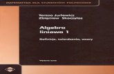 Algebra Liniowa - Definicje i Wzory - Jurlewicz, Skoczylas