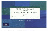 Grammar and Vocabulary for First Certificate With Key